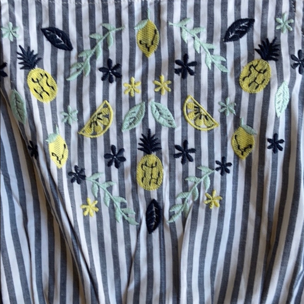 Anko blue Embroidered girl’s play suit - Picture 4 of 7